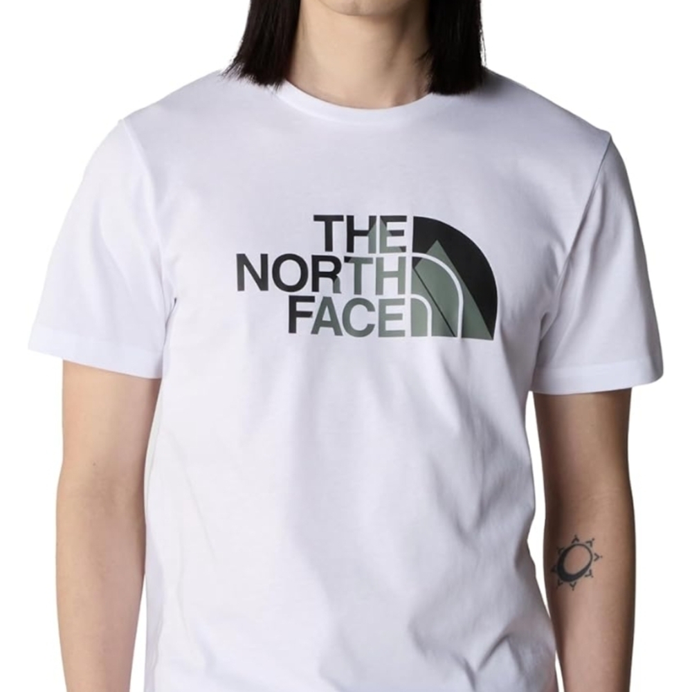 The North Face White Short Sleeve Tee with Logo
